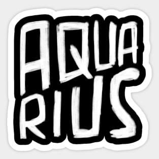 Aquarius Zodiac Sign for Aquarius Sticker